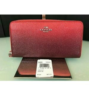 COACH

Ombre Signature Leather Accordion Zip Walle